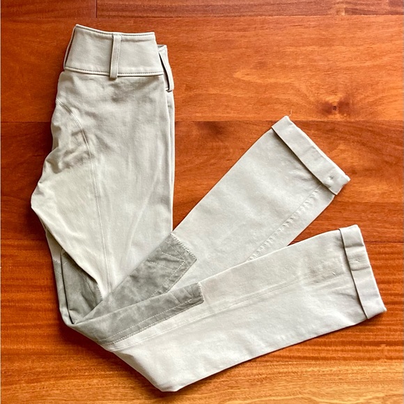 The Tailored Sportsman Girls' Trophy Hunter Front Zip Jodhpur 12 Regular Tan - Picture 2 of 13